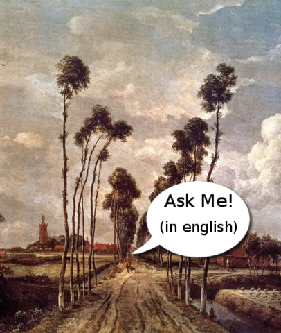 ask me in english...