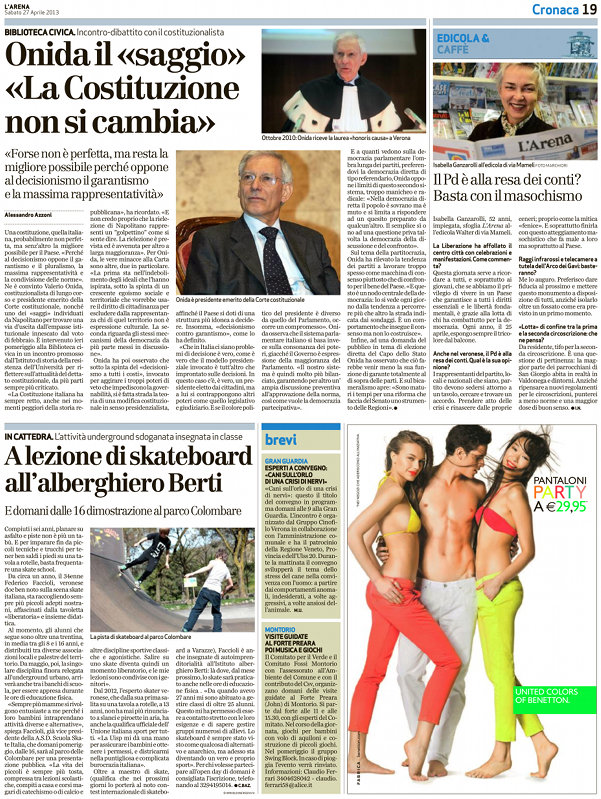 Federico Faccioli - Scuola di Skateboard - L'Arena