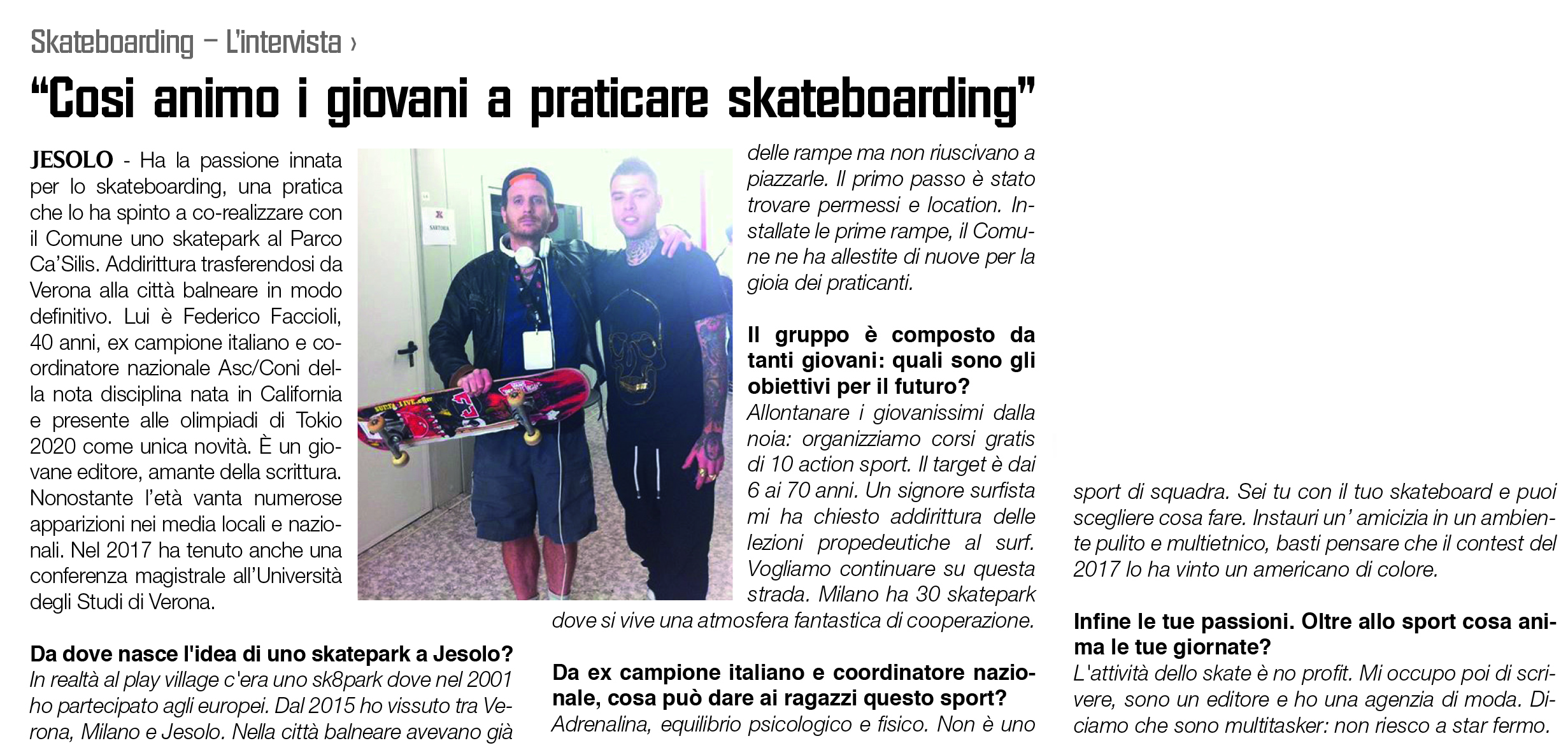 intervista a faccioli